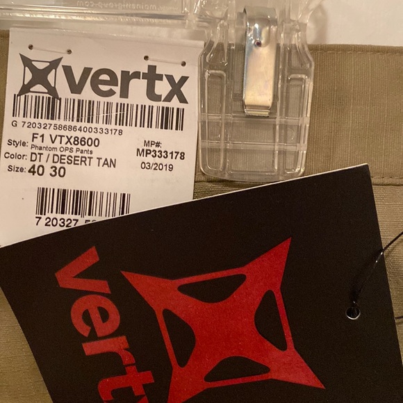 VERTX Mens Tactical Pants Desert Tan - Picture 10 of 13